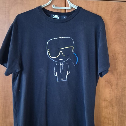 T shirt Karl Lagerfeld size L used, black
