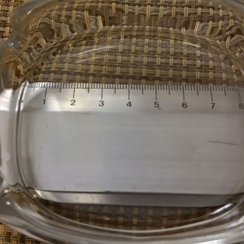 Glass ashtrays like new, set of 2 pieces