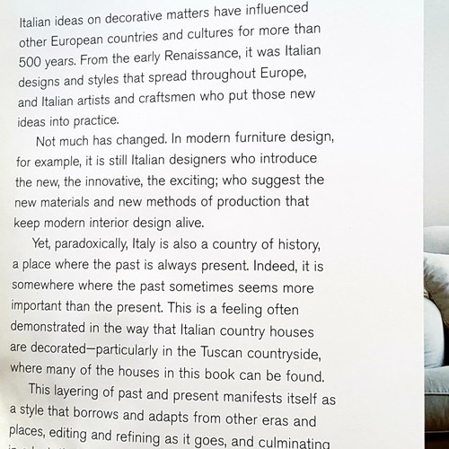 Italian Country Living decoration book used
