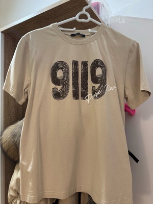 Дамска тениска Pause Jeans като ново, бежова, размер С