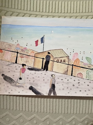 Watercolor painting like new handmade
