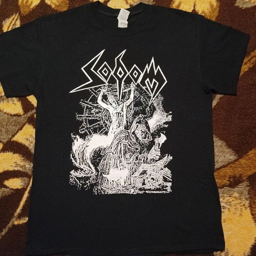 Sodom Victims of Death T-Shirt like new, Gildan, black and white, M