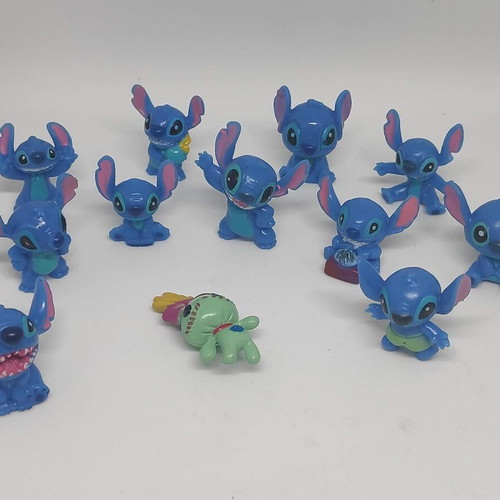 Stitch collectible figures set of 12, like new