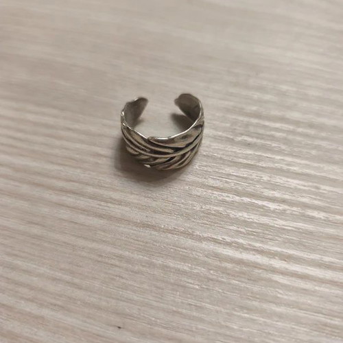 Ethnasia Adjustable Silver Color Ring New