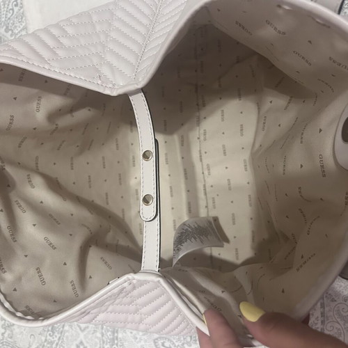 Guess Vikky II Large 2-in-1 Tote bag, like new, white