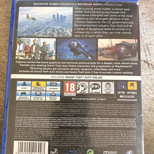 Grand Theft Auto V PS4 game