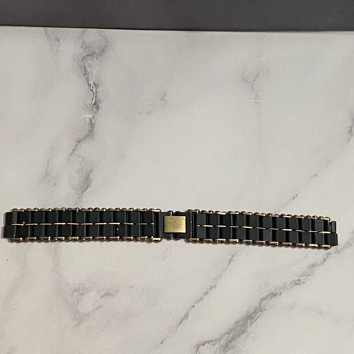 Watch strap black-gold used, women's