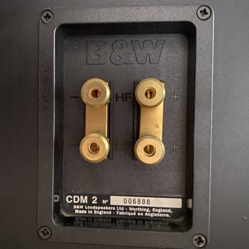 Bowers & Wilkins CDM 2 bookshelf speakers like new, vintage hi-fi