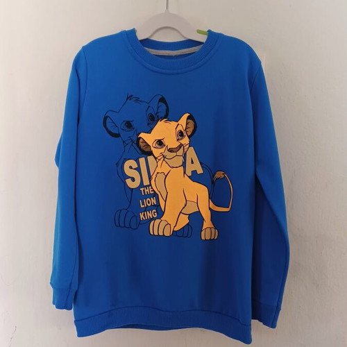 Disney The Lion King Simba sweatshirt like new, size 134, blue