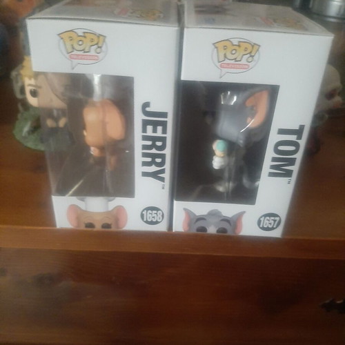 Funko Pop! Tom and Jerry set with Tom 1657 and Jerry 1658