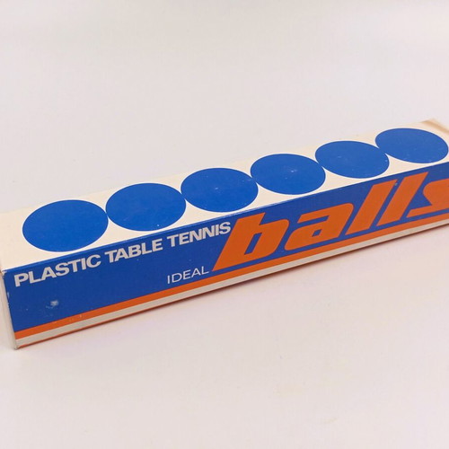 Vintage Ideal Table Tennis Balls Set of 3 New Old Stock