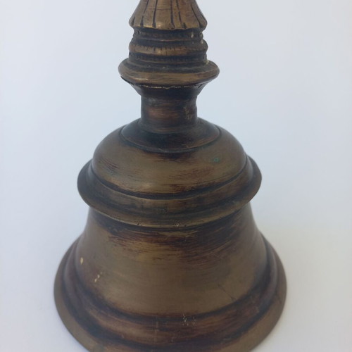 Large old brass bell like new antique