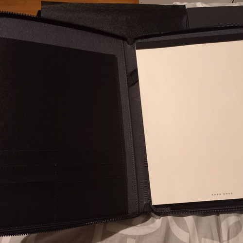 Hugo Boss A4 notebook collectible new with leather case