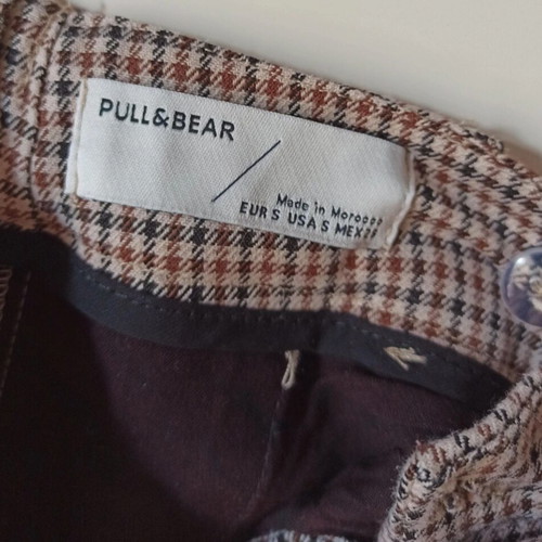 Pull & Bear women's pants checked pattern, size S, like new