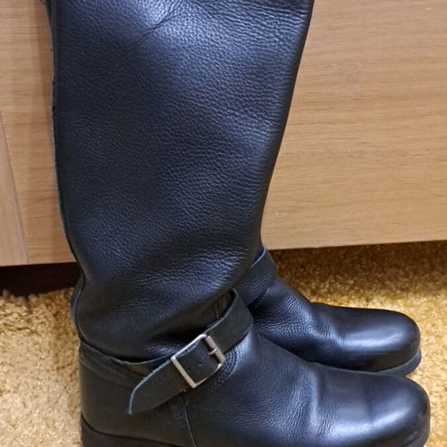 Buffalo London vintage leather boots used, size 40, black