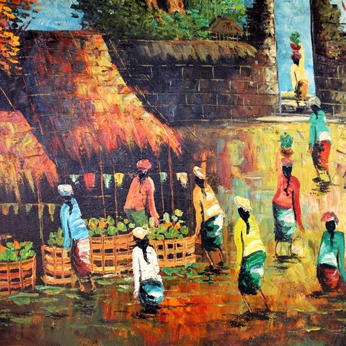 Painting B013 Okinawa new, dimensions 80x60cm