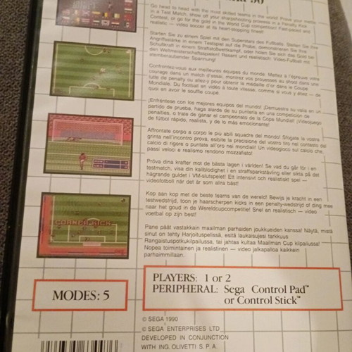 World Cup Italia '90 Sega Master System like new