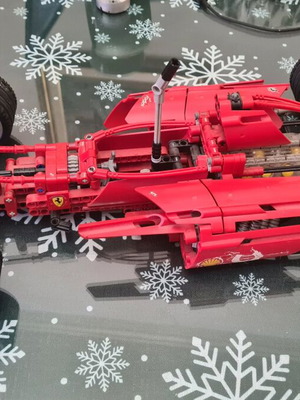 Lego Ferrari Racer 8386 used with missing parts without box and instructions