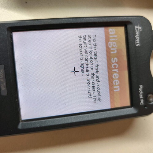 Empus Pocket PC PDA used with case and broken stylus