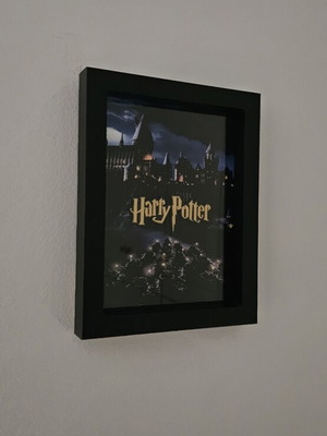 Διακοσμητικό κάδρο Harry Potter καινούργιο, εσωτερικό 3D printing