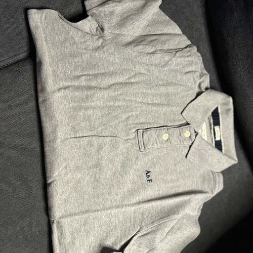Abercrombie & Fitch men's short-sleeve polo gray like new