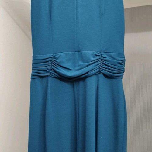Petrol dress like new with gift brooch, size S