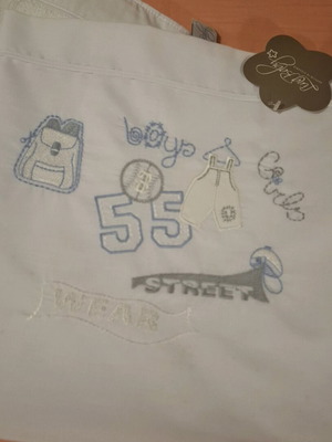 Baby towel and sheet set new with embroidery