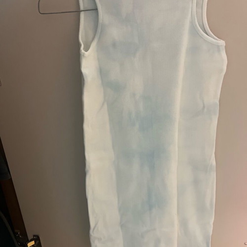 Dress like new, white and blue, size S