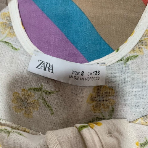 Zara one-piece shorts 8 years 128cm like new, beige yellow