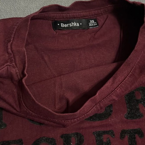 Bershka blouse used, size XS, red