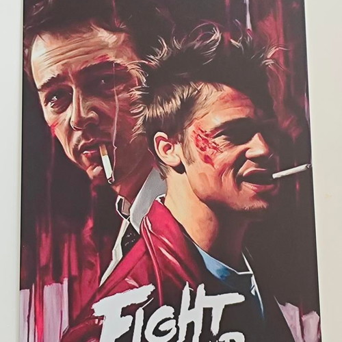 Fight Club metal poster vintage retro like new