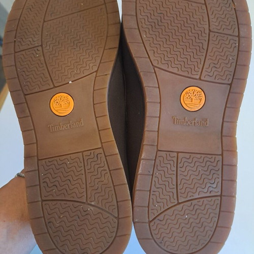 Timberland moccasins used, brown leather with OrthoLite insoles, size 42