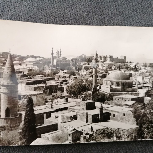 Rhodes 1956 postcard used, view of Rhodes