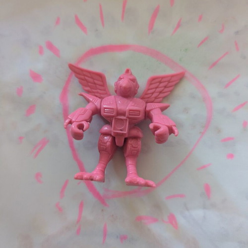 Teratomachos Pink Eagle figure used, slight paint on one foot