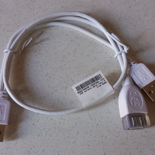 USB Y-shaped cable female to 2 male connectors new