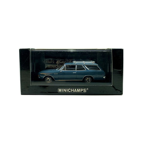 Opel Rekord C 1700 Break 1966 Blue Diecast Model Minichamps