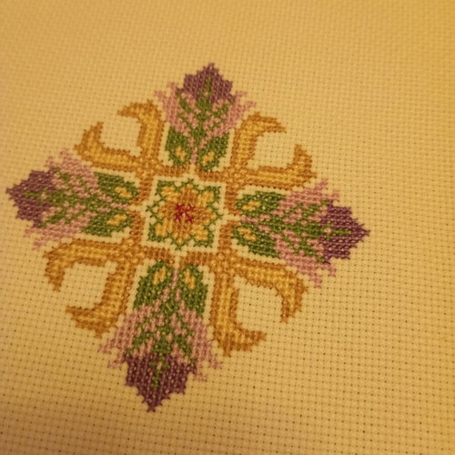 Vintage handmade embroidered table runner 45x85 cm like new