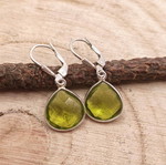 Silver earrings with Peridot new