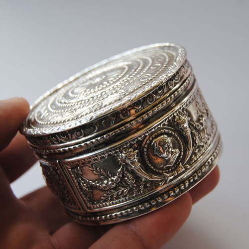 Kremos silver box used, Neveska (Nymfaio), rare