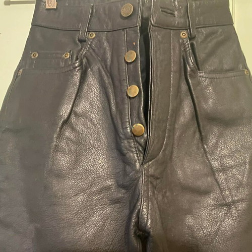 Brando leather women's pants new, size 26, black