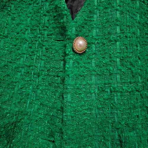 Dorothy Perkins green jacket with gold buttons, size M