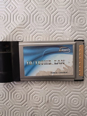 PCMCIA κάρτα Ethernet 10/100Mbps SUNWEIT σαν καινούργιο