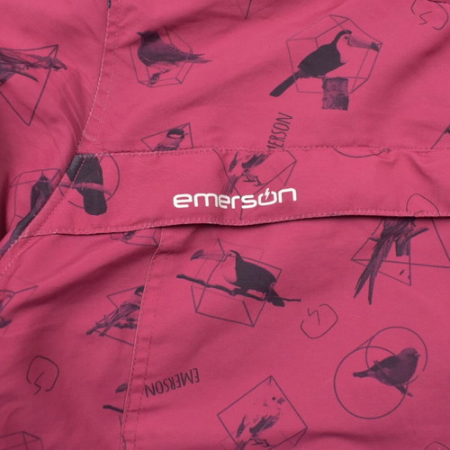 Emerson Hooded Jacket pink fleece lined used, size Large