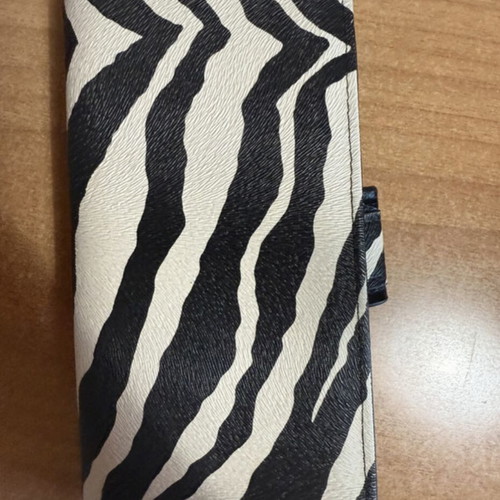 Fragola striped large wallet like new, black and white