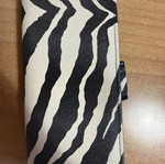 Fragola striped large wallet like new, black and white