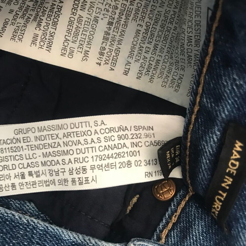 Massimo Dutti High Waisted Mom Jeans Size 34 XS Like New, Blue