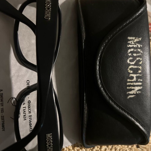Moschino Vintage Sunglasses like new black with clear lenses