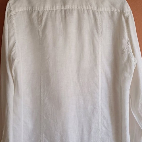 Reporter men's linen shirt white like new, size L
