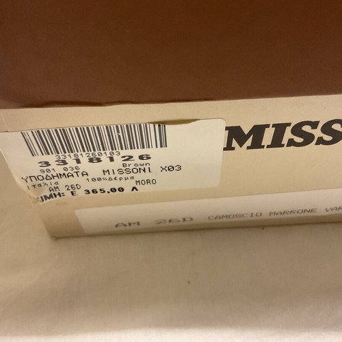Missoni brown pumps like new, size 36.5