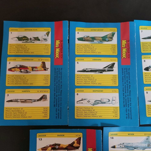 Mickey Mouse collectible stickers (Fighter Planes) like new, pack of 21